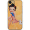 Betty Boop With Puppy Orange Background iPhone 14 Plus Skin